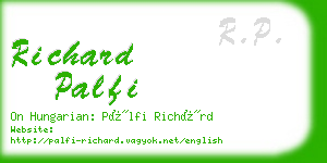 richard palfi business card